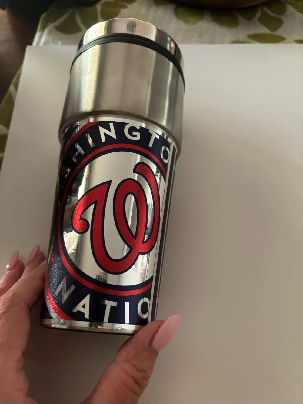 Stainless Travel Tumbler - Navy & Red Washington Nationals nwt